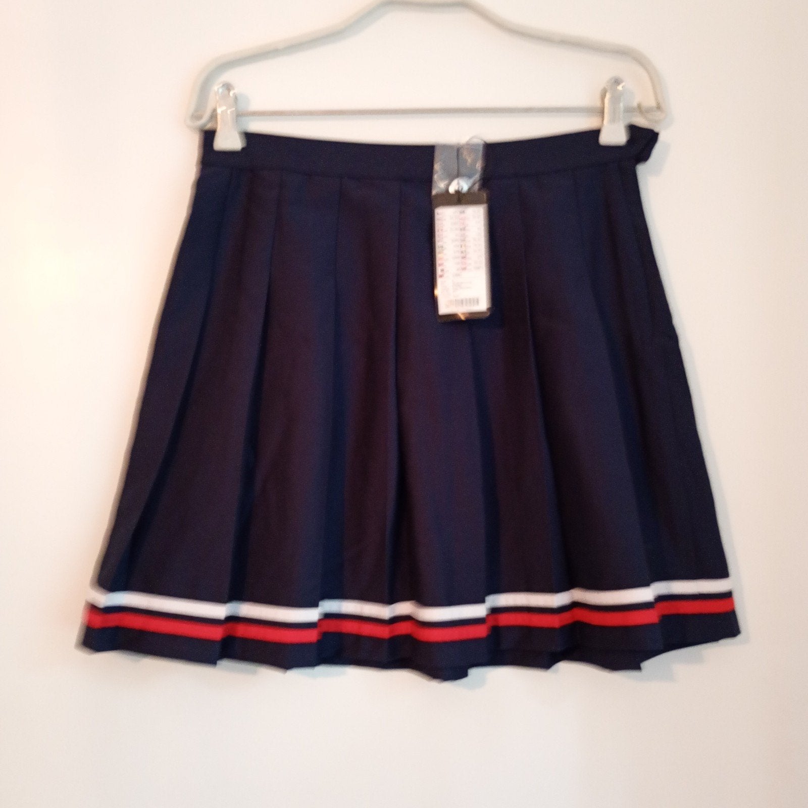 FB Sister Geplooide Rok - Donkerblauw met Strepen, Kleding | Dames, Rokken, Maat 38/40 (M), Blauw, Nieuw, Ophalen of Verzenden