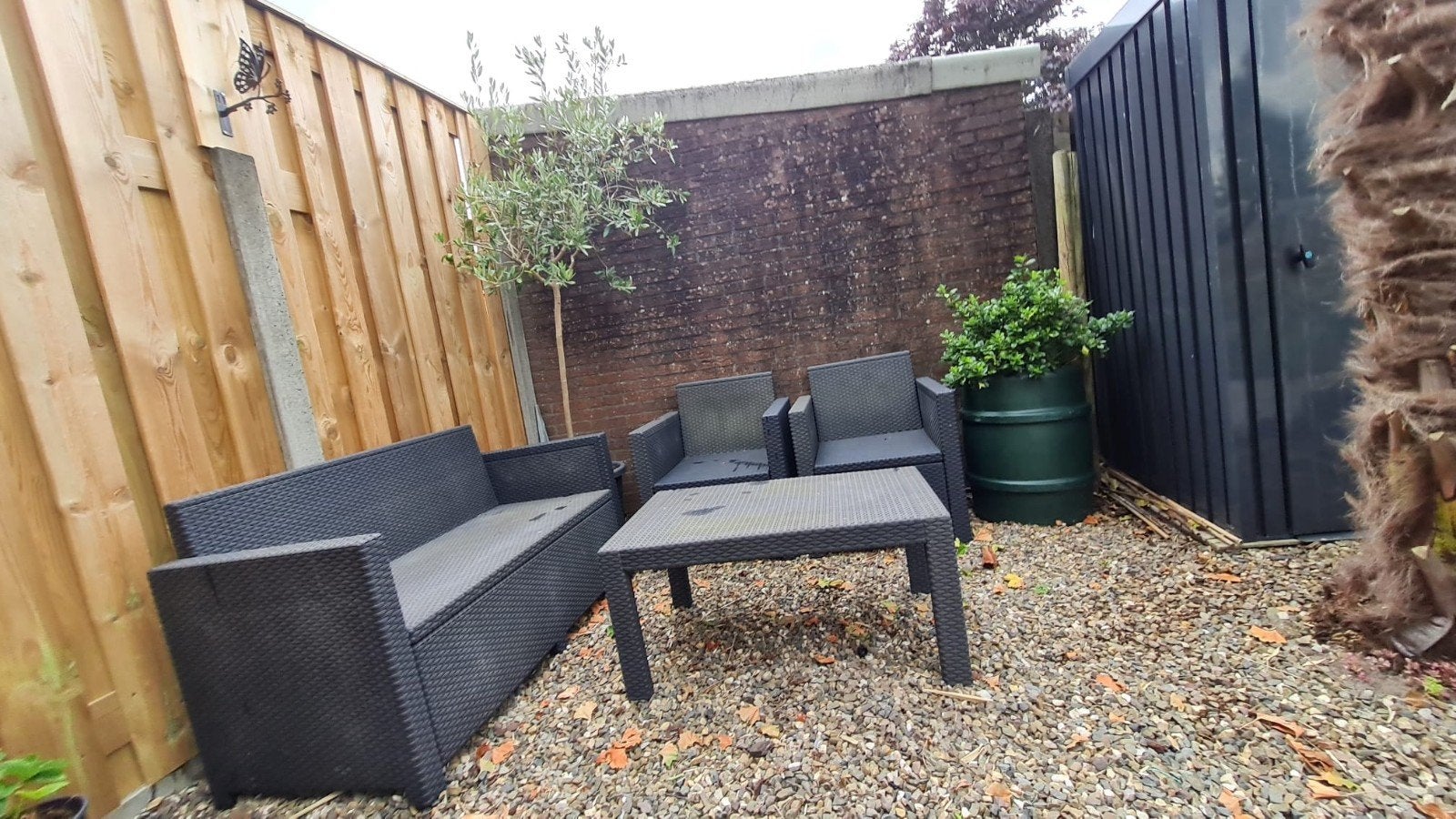 tuinset met kussens, Ophalen, 4 zitplaatsen, Gebruikt, Bank