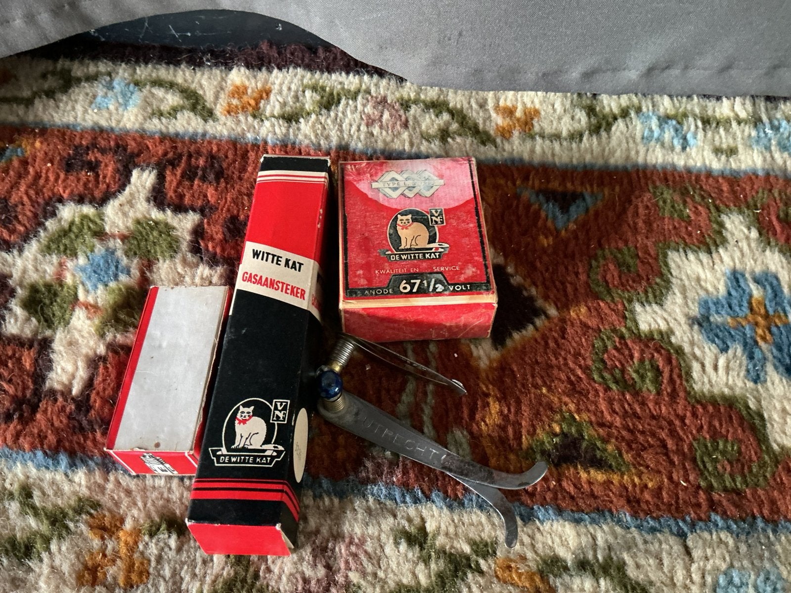 Mooie oude witte kat spullen zeldzaam bieden op alles, Verzamelen, Ophalen of Verzenden, Zo goed als nieuw
