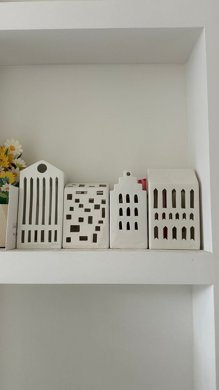 Kähler Urbania Lichthuisjes - Set van 4, Ophalen, Zo goed als nieuw, Wit, Scandinavisch