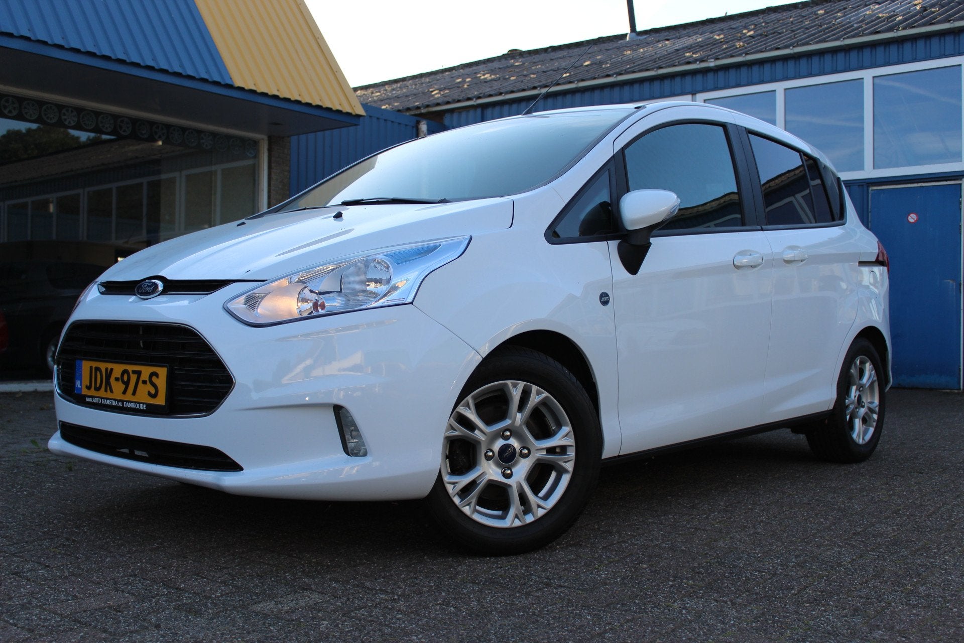Ford B-MAX 1.0i "Trend" Airco - LMV - PDC ! 100 Pk, Voorwielaandrijving, Gebruikt, Wit, Bedrijf