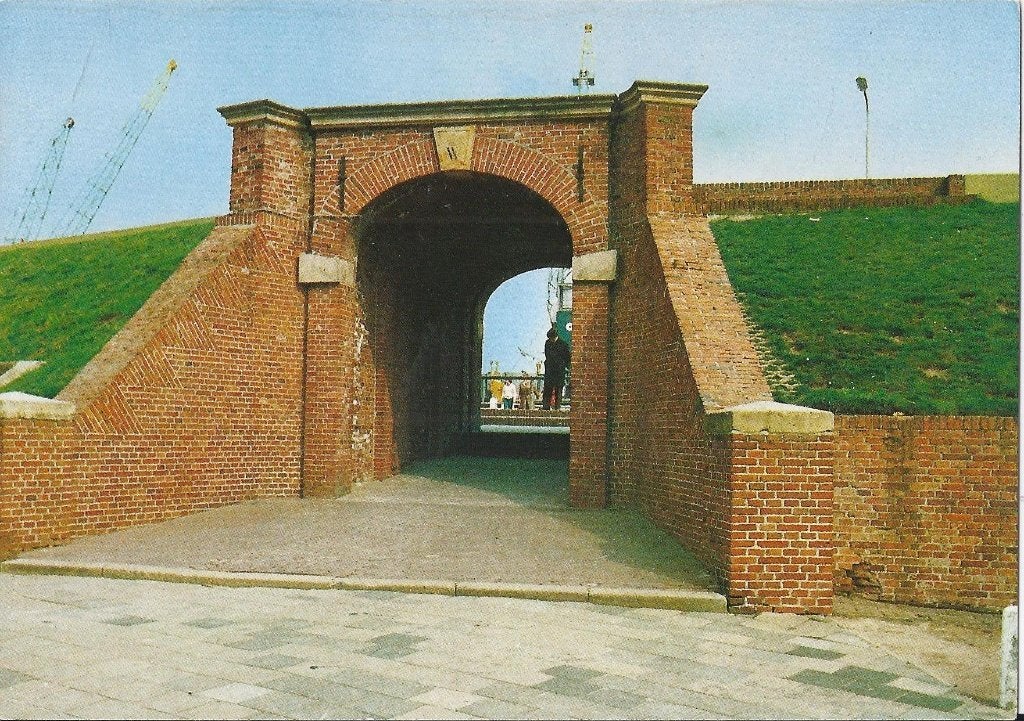 Krt32 Ongelopen kaart delfzijl waterpoort, Ophalen of Verzenden, 1960 tot 1980, Ongelopen