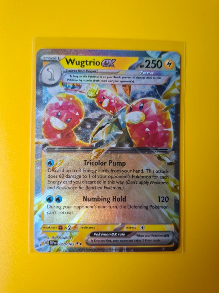Wugtrio, Pokemon, 60/162, Verzenden, Zo goed als nieuw, Losse kaart, Foil