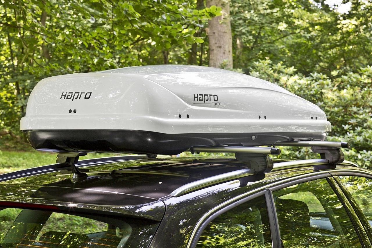 Te Huur Hapro Traxer 8.6 Dakkoffer/ Skibox 530L + Dakdragers, Ophalen, Zo goed als nieuw