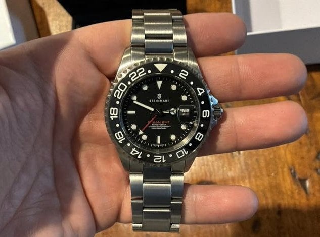 STEINHART Ocean One GMT Ceramic | 42mm | Nieuwstaat!, Staal, Staal, Polshorloge, Zo goed als nieuw