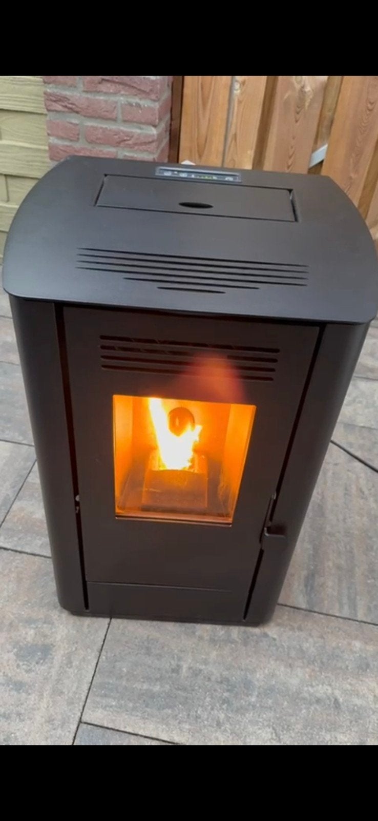 pelletkachel 9kw zgan, Ophalen of Verzenden, Zo goed als nieuw, Overige brandstoffen, Pelletkachel