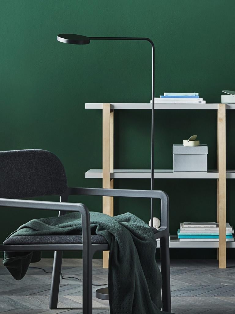 IKEA YPPERLIG Vloerlamp - Zwart, Modern Design, 100 tot 150 cm, Modern, Scandinavisch, Minimalistisch, Ophalen of Verzenden, Zo goed als nieuw