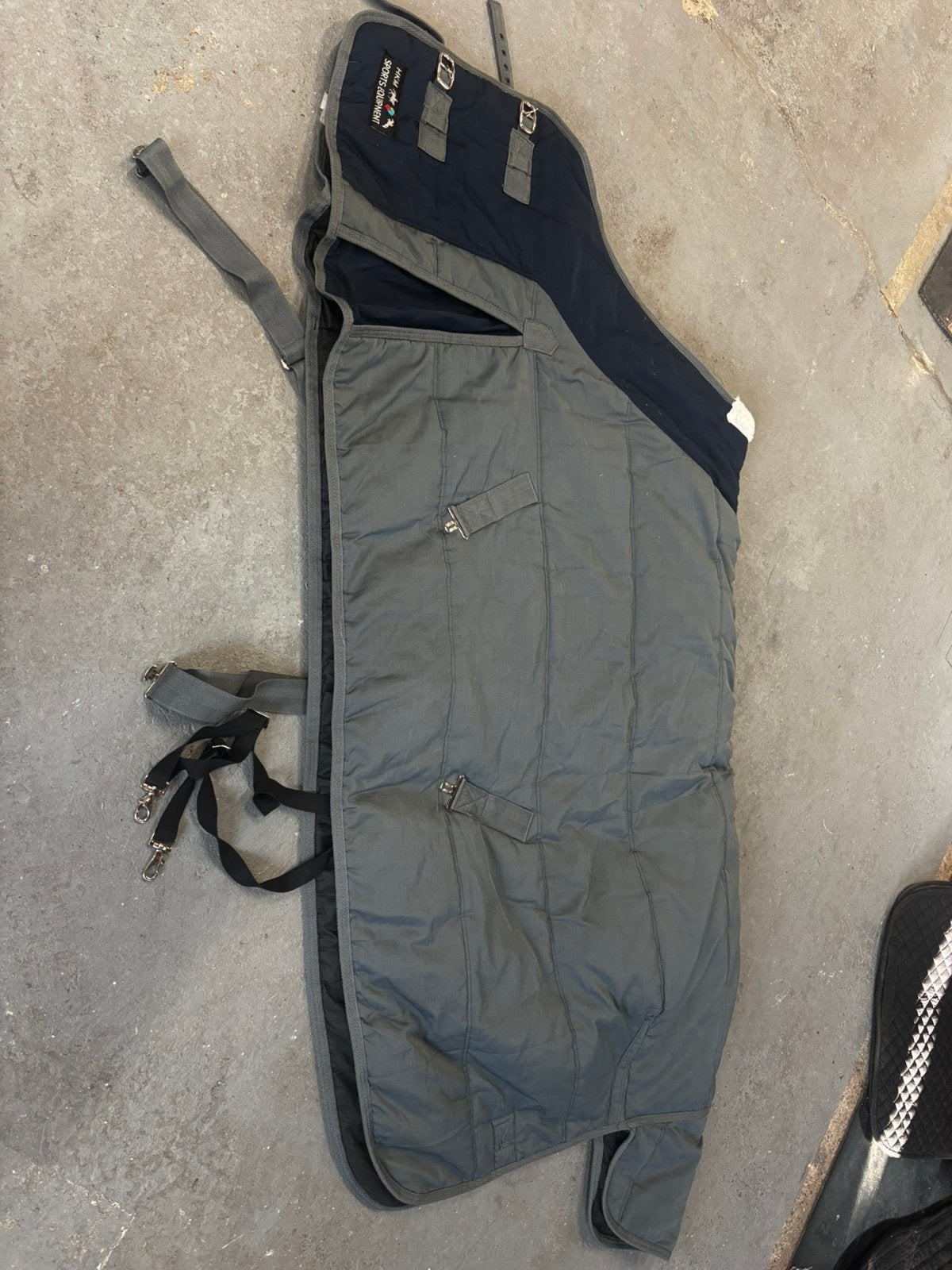 Hkm staldeken 185cm, Dieren en Toebehoren, Gebruikt, Ophalen of Verzenden, Staldeken, Blauw