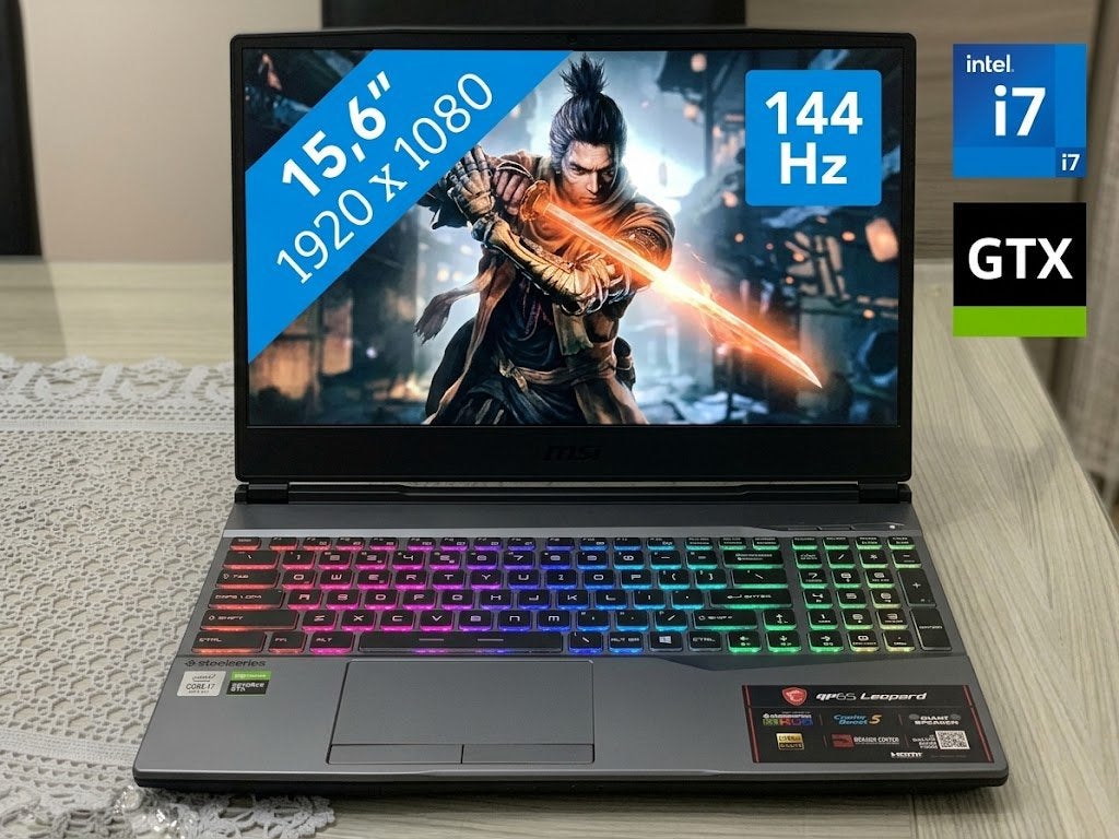 MSI GP65 Leopard Gaming Laptop (i7, GTX 1660 Ti, 144Hz), Ophalen, 2 tot 3 Ghz, 15 inch, Zo goed als nieuw