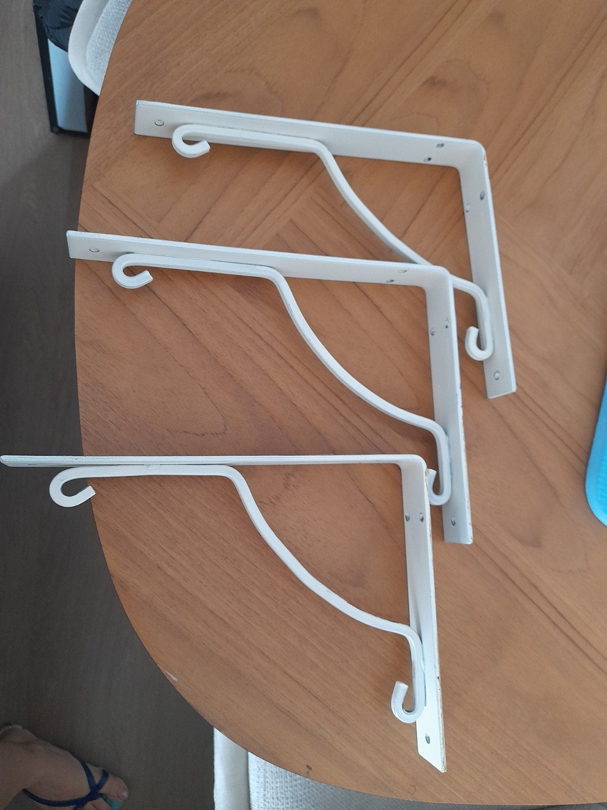 3 x Landelijke Ikea Ekby Hall plankdragers wit gespoten!, Ophalen of Verzenden, Zo goed als nieuw, Overige typen