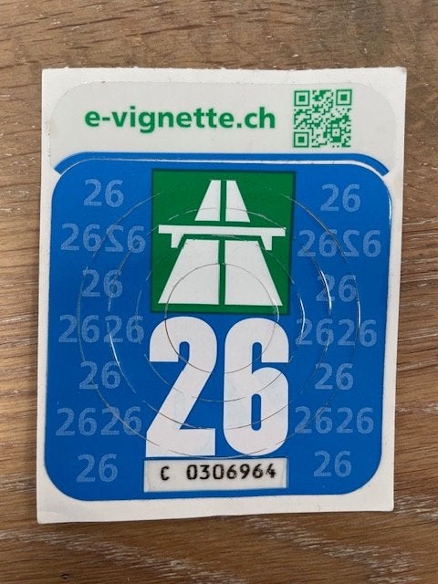 Zwitserland vignet, Eén persoon