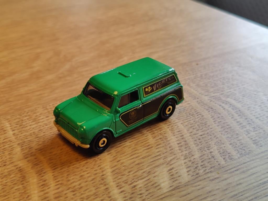 Matchbox Austin Mini Van GROEN, Ophalen of Verzenden, Zo goed als nieuw, Auto