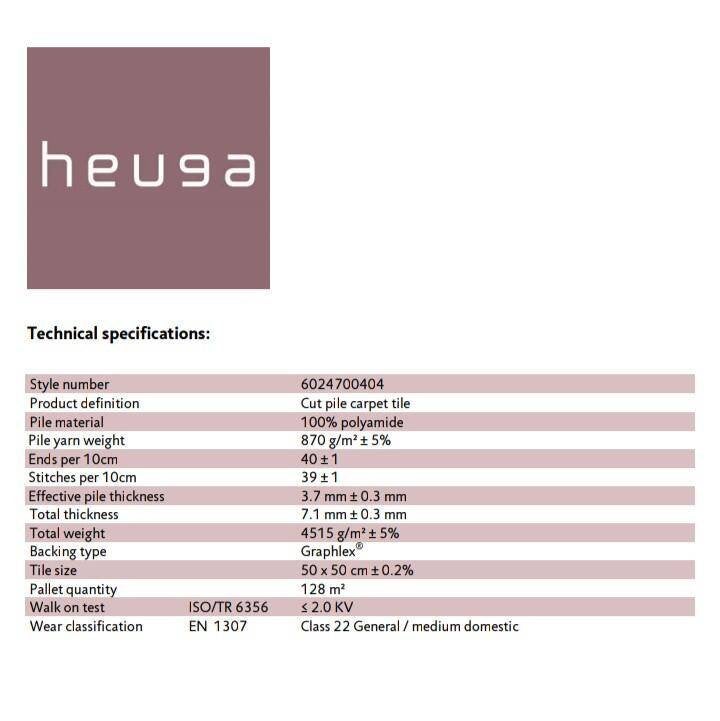Luxe zachte Heuga Tapijttegels voor woon/slaapkamer, Ophalen of Verzenden, Nieuw, 75 m² of meer, Tapijttegels
