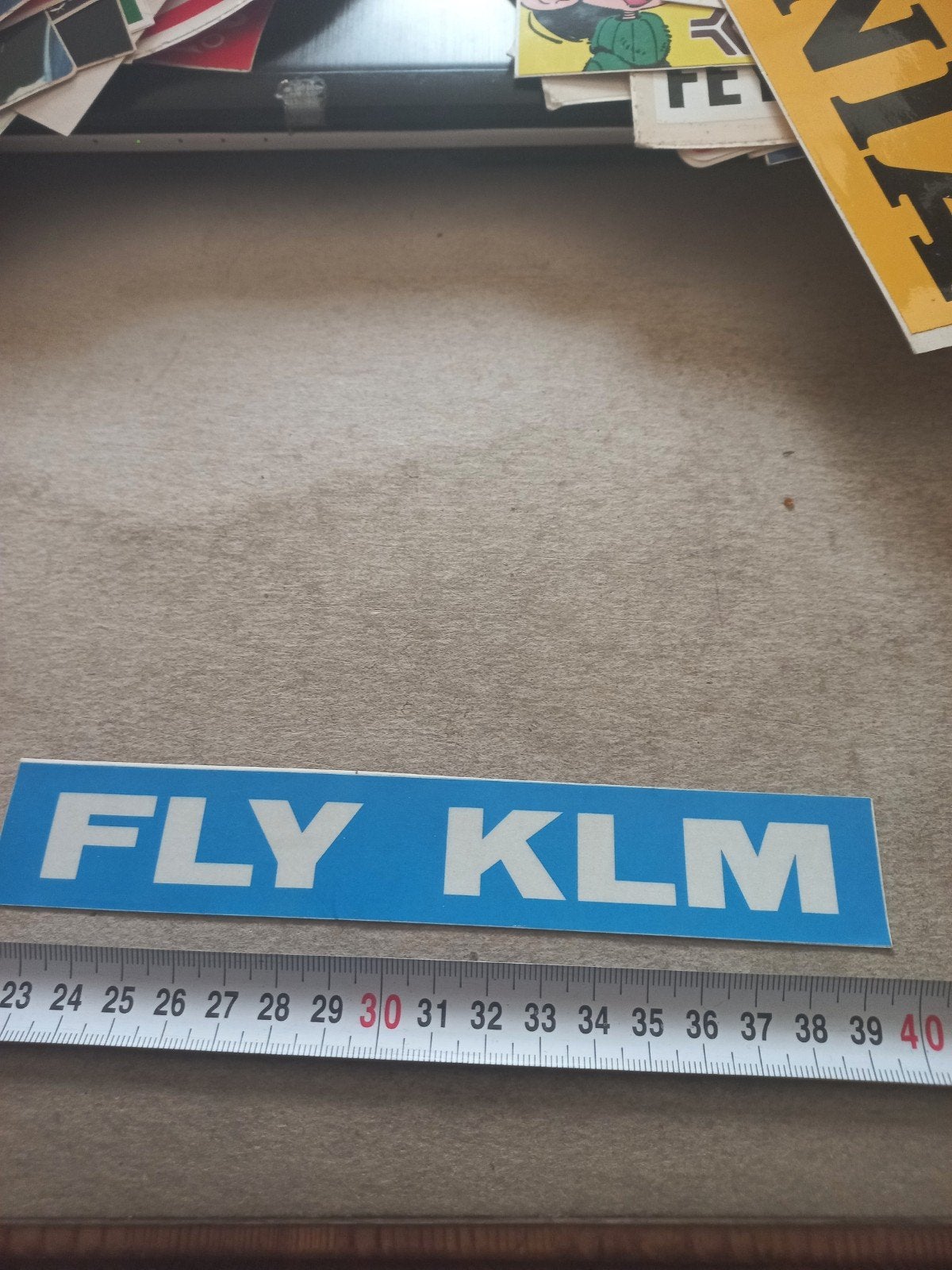 Fly klm, Verzamelen, Stickers, Ophalen of Verzenden, Zo goed als nieuw