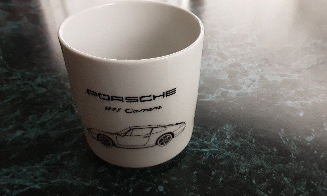 3 originele Porsche koffie mokken model 993, Ophalen of Verzenden, Nieuw