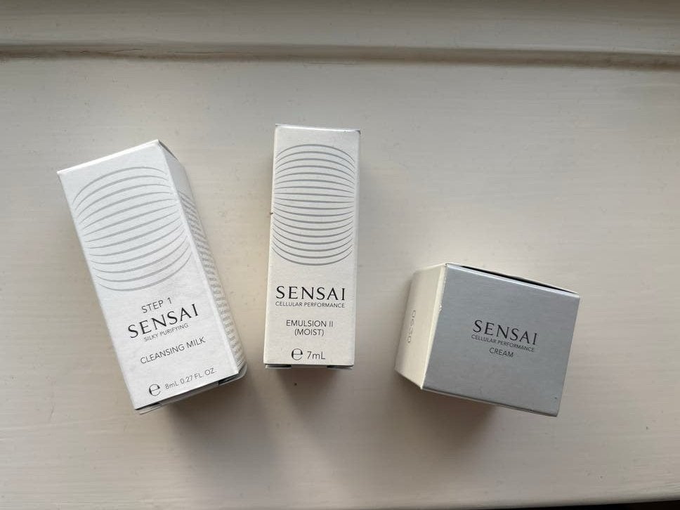 Sensai Skincare Mini Set: Cleansing Milk, Emulsion, Crème, Sieraden, Tassen en Uiterlijk, Uiterlijk | Gezichtsverzorging, Verzenden