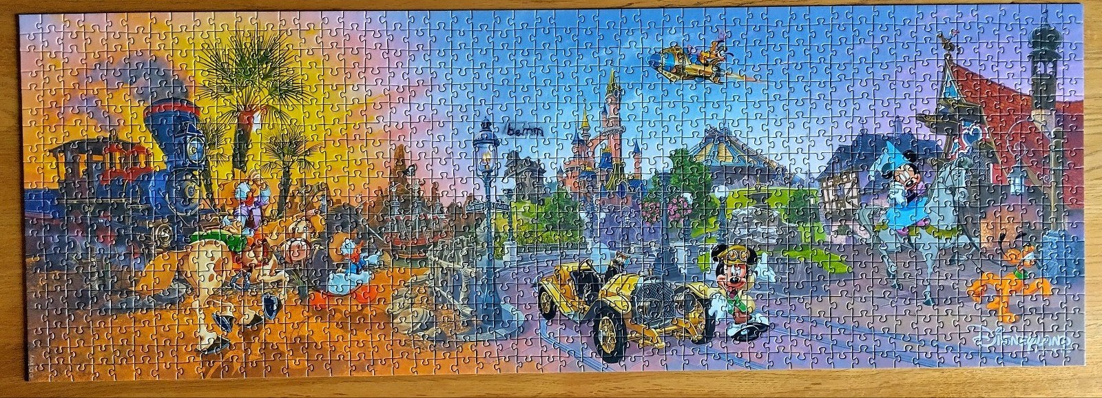 Disneyland Parijs puzzel panorama, Ophalen, 500 t/m 1500 stukjes, Zo goed als nieuw, Legpuzzel