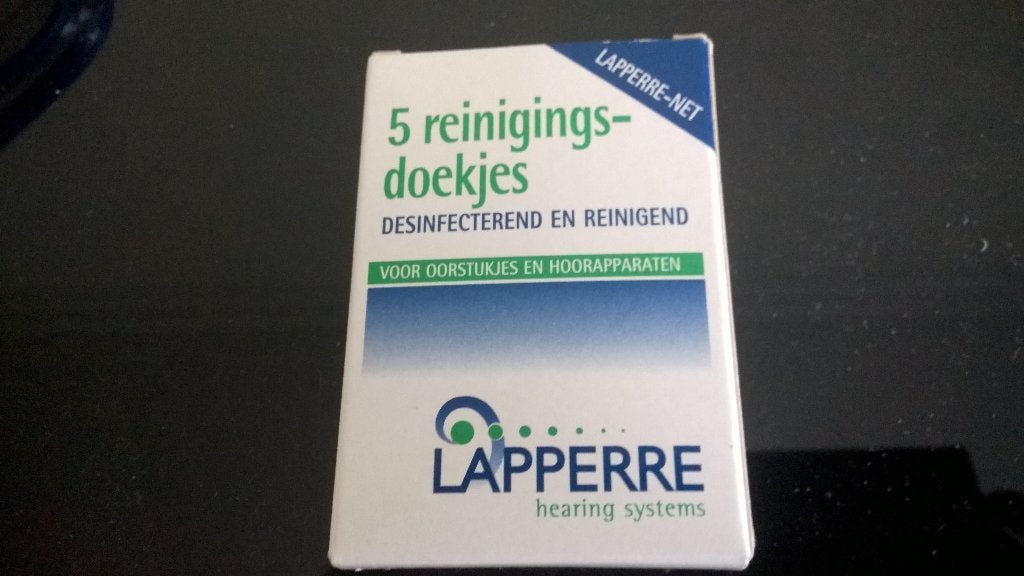 5 reinigingsdoekjes gehoor apparaat - Lapperre, Diversen, Ophalen of Verzenden, Nieuw
