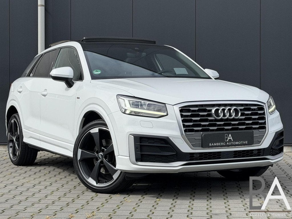 Audi Q2 1.4TFSI CoD S-Line|pano|virtual|lB&O|stoelverwarming, Auto's, Audi, Q2, 4 cilinders, Wit, Handgeschakeld