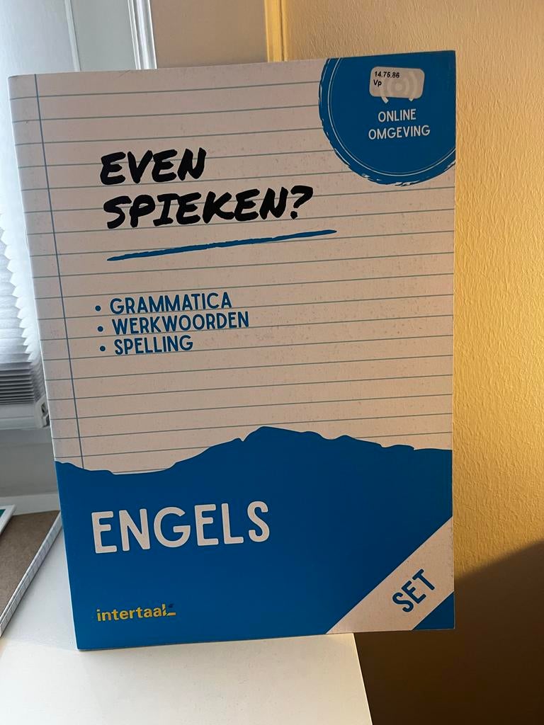 Even Spieken? Engels - Grammatica, Werkwoorden, Spelling, Ophalen of Verzenden, Zo goed als nieuw, Non-fictie