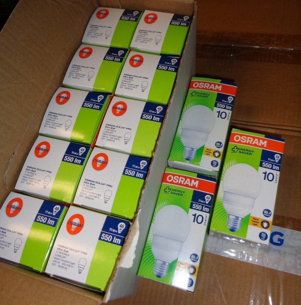 Osram Energy Saver, 11W, 550LM, E27 (groot), spaarlamp, Minder dan 30 watt, Nieuw, Spaarlamp, E27 (groot)