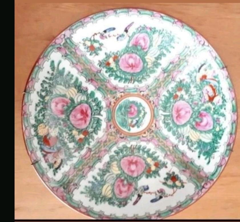 Decoratief Chinees wandbord - 31 cm, chinees porselein, Ophalen of Verzenden