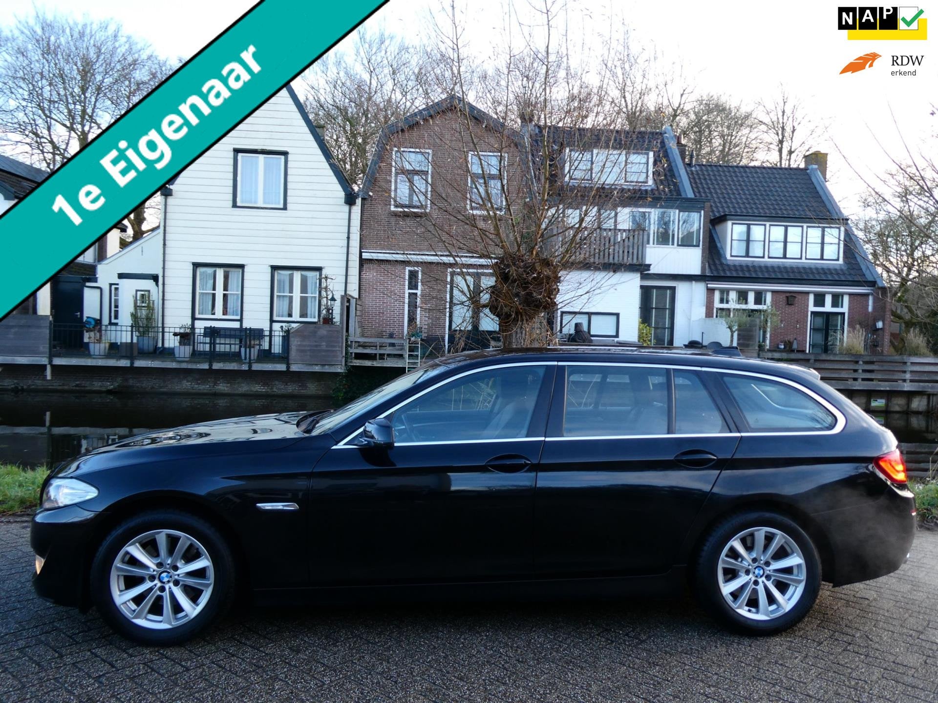 BMW 5-serie Touring 523i Exe 204pk Automaat 1e eig. Clima Le, Auto's, Euro 5, Achterwielaandrijving, Gebruikt, 2000 kg