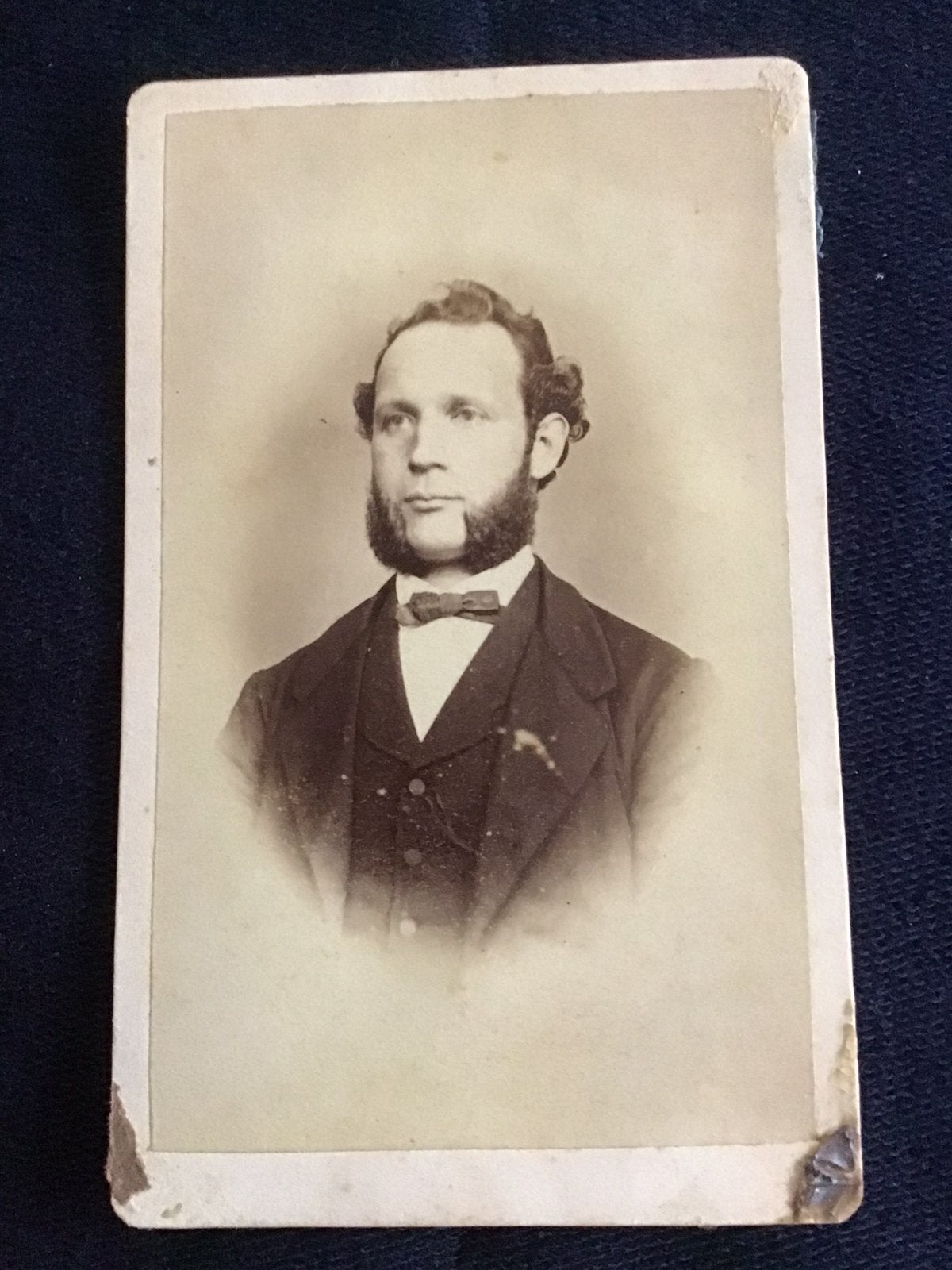 CDV, Man, A.N.M.J. FOCK, UTRECHT, Carte de Visite, Verzamelen, Ophalen of Verzenden, Voor 1940, Gebruikt, Foto