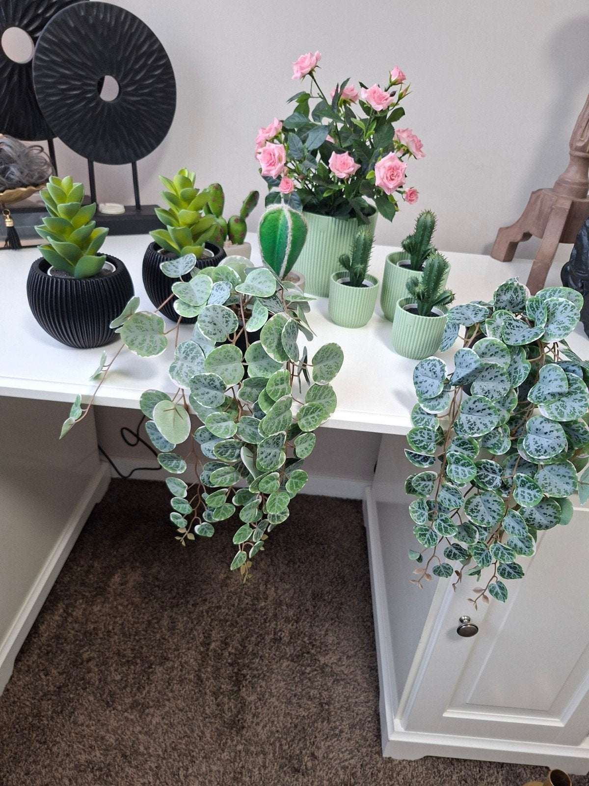 Diverse collectie kunstplanten en -bloemen, Overige typen, Onderhoudsvrij, Ophalen of Verzenden, Zo goed als nieuw