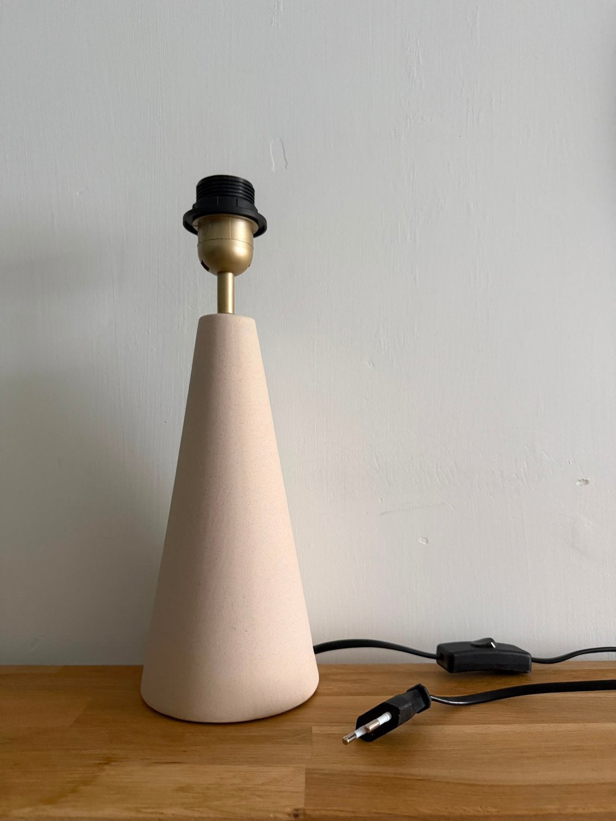 Lamp voet klein, Scandinavisch, 25 cm, Ophalen, Beige