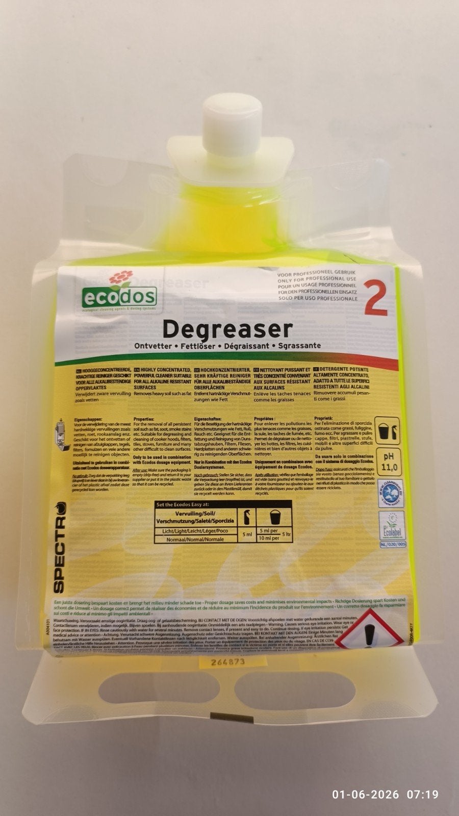 Ecodos Degreaser ontvetter, Ophalen of Verzenden, Schoonmaakmiddel