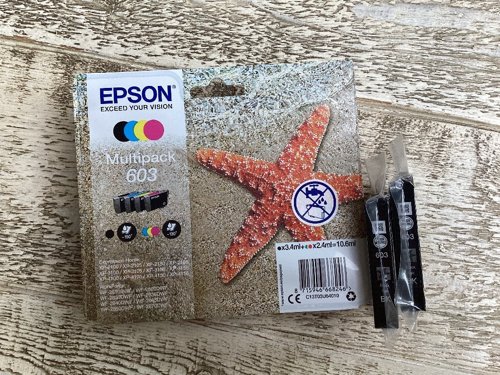 Epson multipack 603, Ophalen, Nieuw, Cartridge, Epson