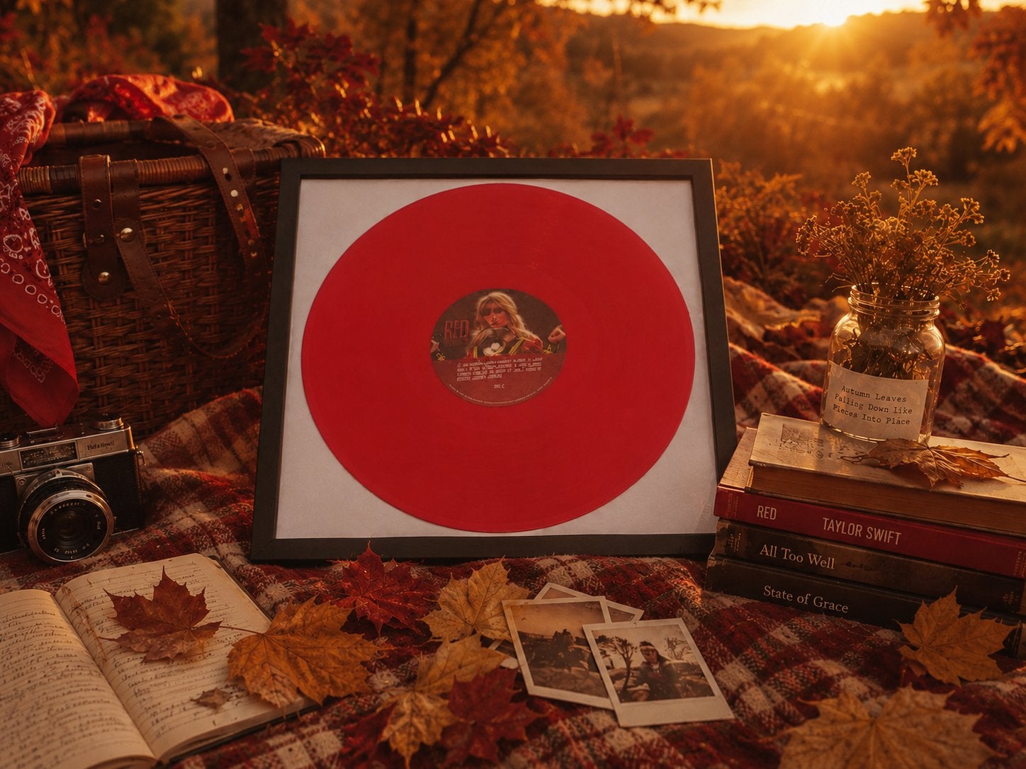Taylor Swift Red Vinyl (Target Exclusive) Ingelijst, Cd's en Dvd's, Colored vinyl, Ophalen of Verzenden, Gebruikt, 12 inch