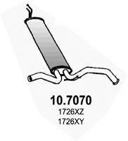 Achterdemper Citroen C1 2014-2018 Uitlaat, Auto diversen, Overige Auto diversen, Ophalen of Verzenden