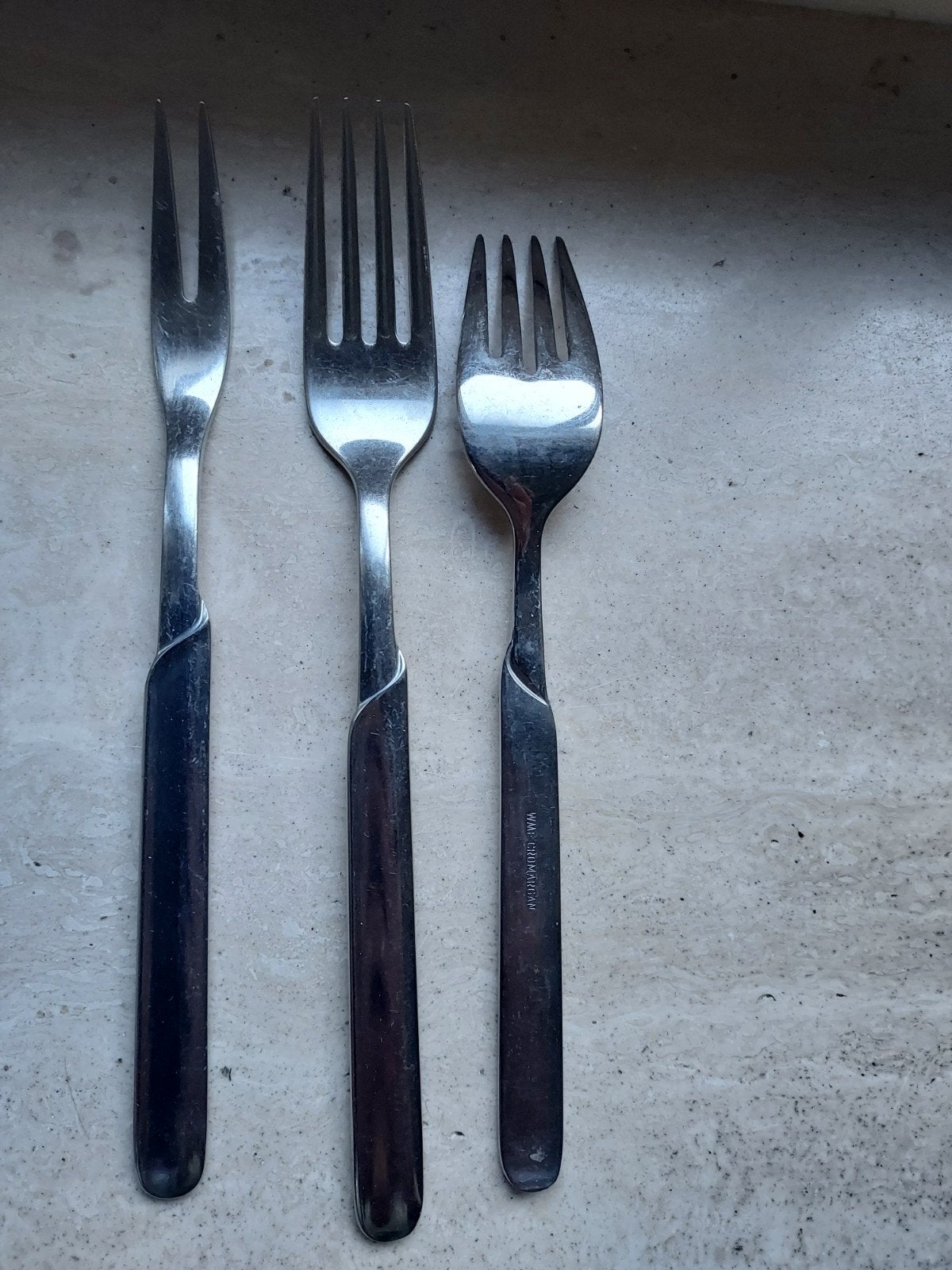 3 verschillende wmf vorken, Ophalen of Verzenden, Rvs of Chroom