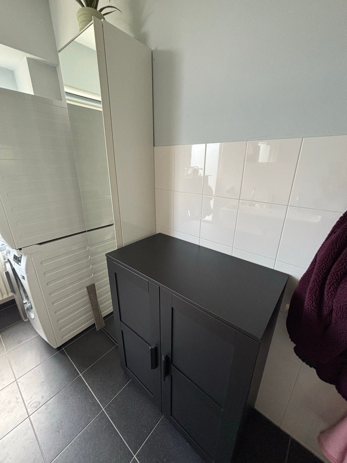 Hoge spiegelkast en IKEA Brimnes - OPHALEN TWEEDE VERDIEPING, Ophalen, Gebruikt, Overige typen, 50 tot 100 cm