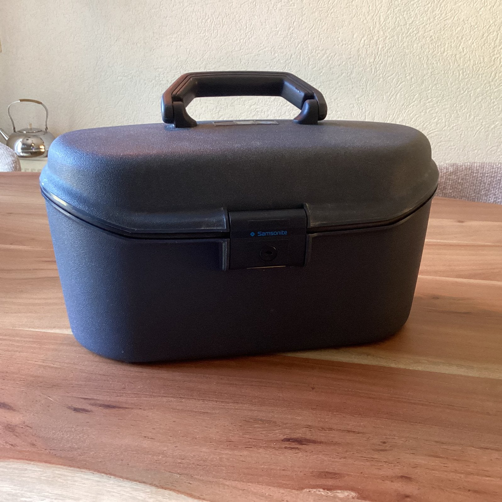 Samsonite beauty case., Gebruikt, Blauw, Ophalen of Verzenden, Met slot