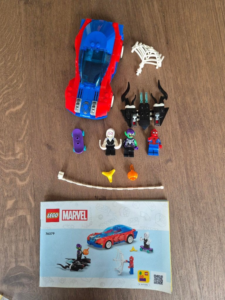 LEGO Marvel Spider-Man Race Auto & Venom Green Goblin, Marvel, Lego, Ophalen of Verzenden, Zo goed als nieuw