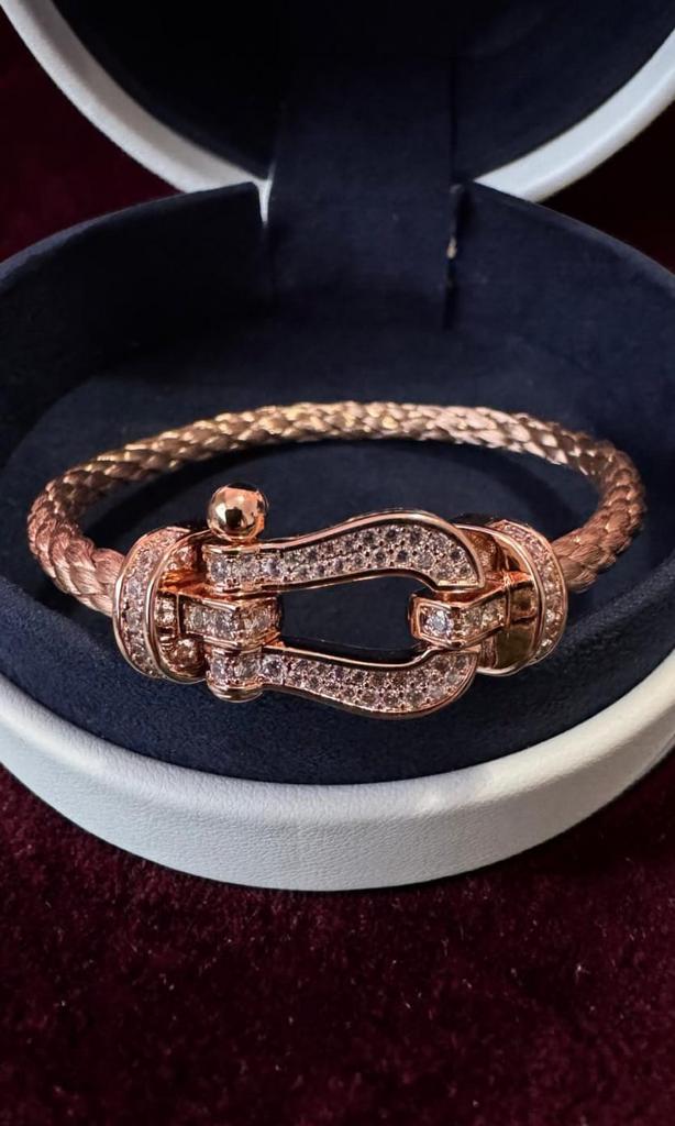 Fred force 10 armband rose goud stalen band 18cm NIEUW, Ophalen of Verzenden, Zo goed als nieuw, Goud, Zilver