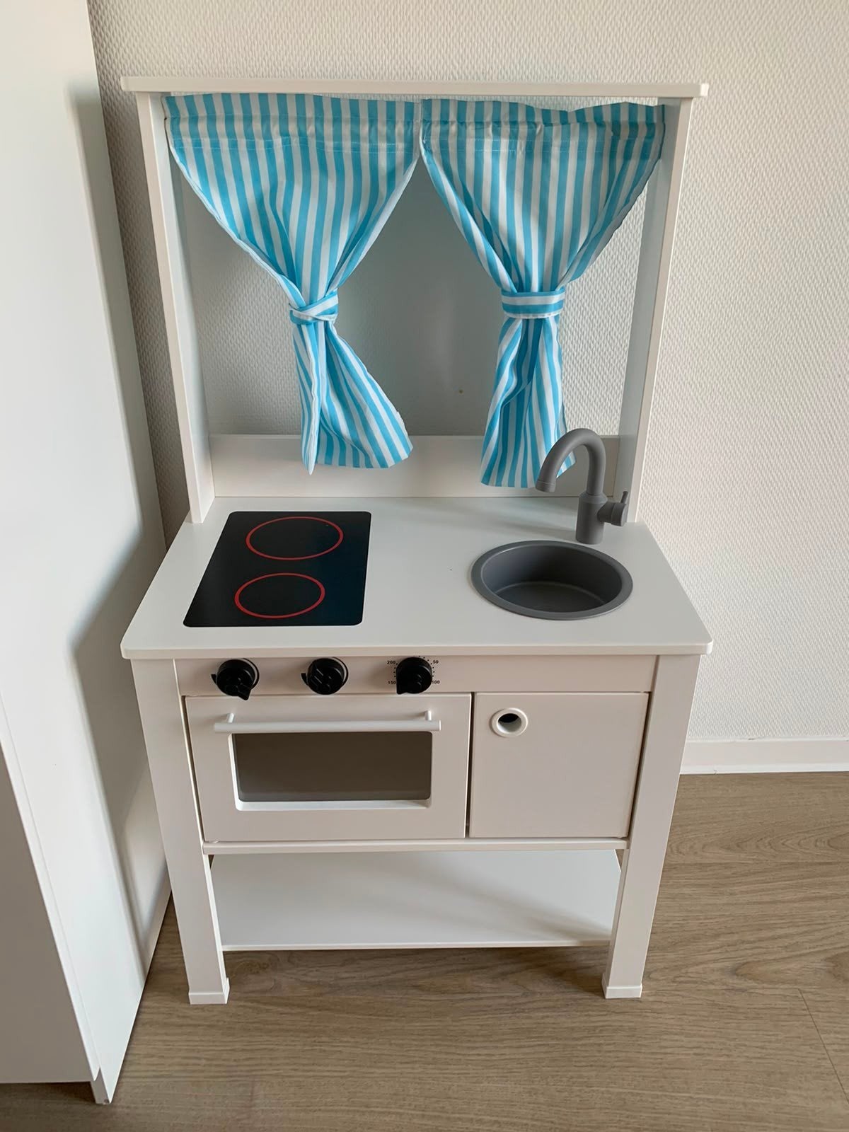 Houten Speelkeuken met Gordijntjes - Zo Goed als Nieuw, Ophalen of Verzenden