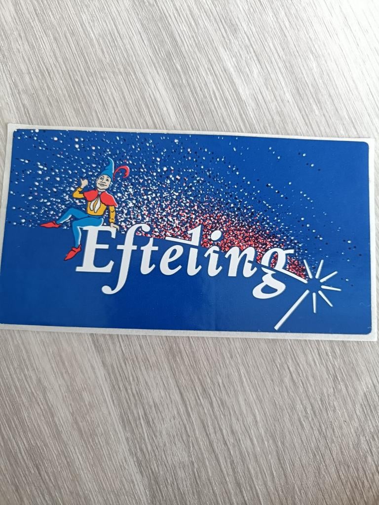Efteling parkeer sticker, Ophalen of Verzenden, Zo goed als nieuw, Overige typen
