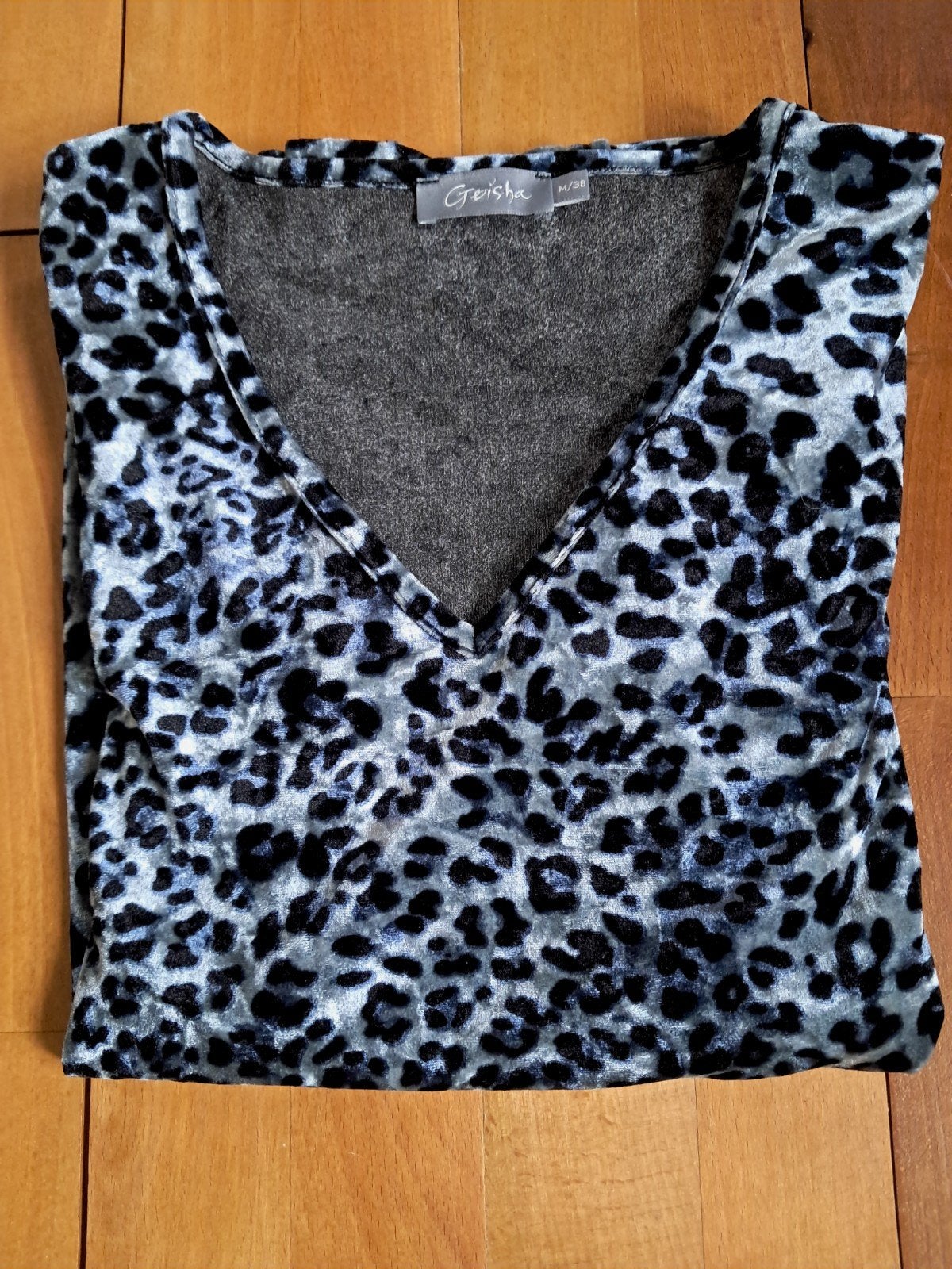 Geisha fluweelzachte top met panterprint en streep, Kleding | Dames, Ophalen of Verzenden