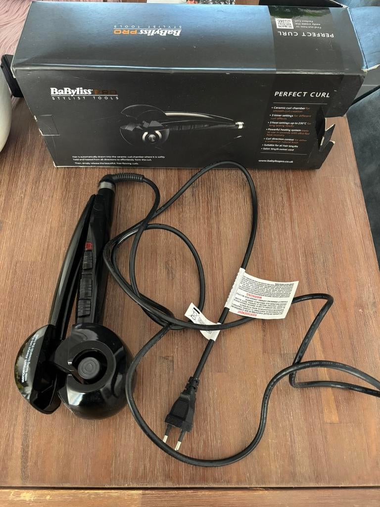 Babyliss pro perfect curl, Sieraden, Tassen en Uiterlijk, Uiterlijk | Haarverzorging, Ophalen, Zo goed als nieuw, Krultang of Stijltang