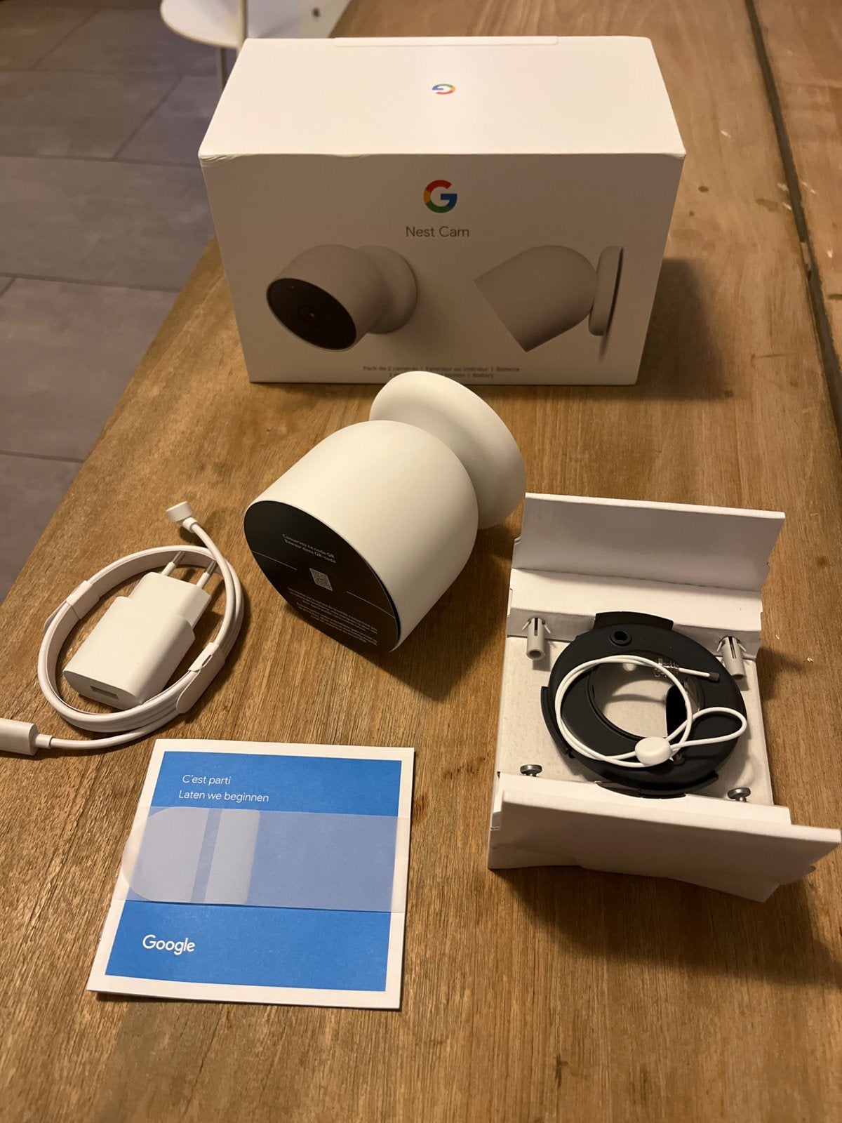 Google Nest Cam batterij – NIEUW – incl. oplaadkabel, Ophalen of Verzenden, Nieuw