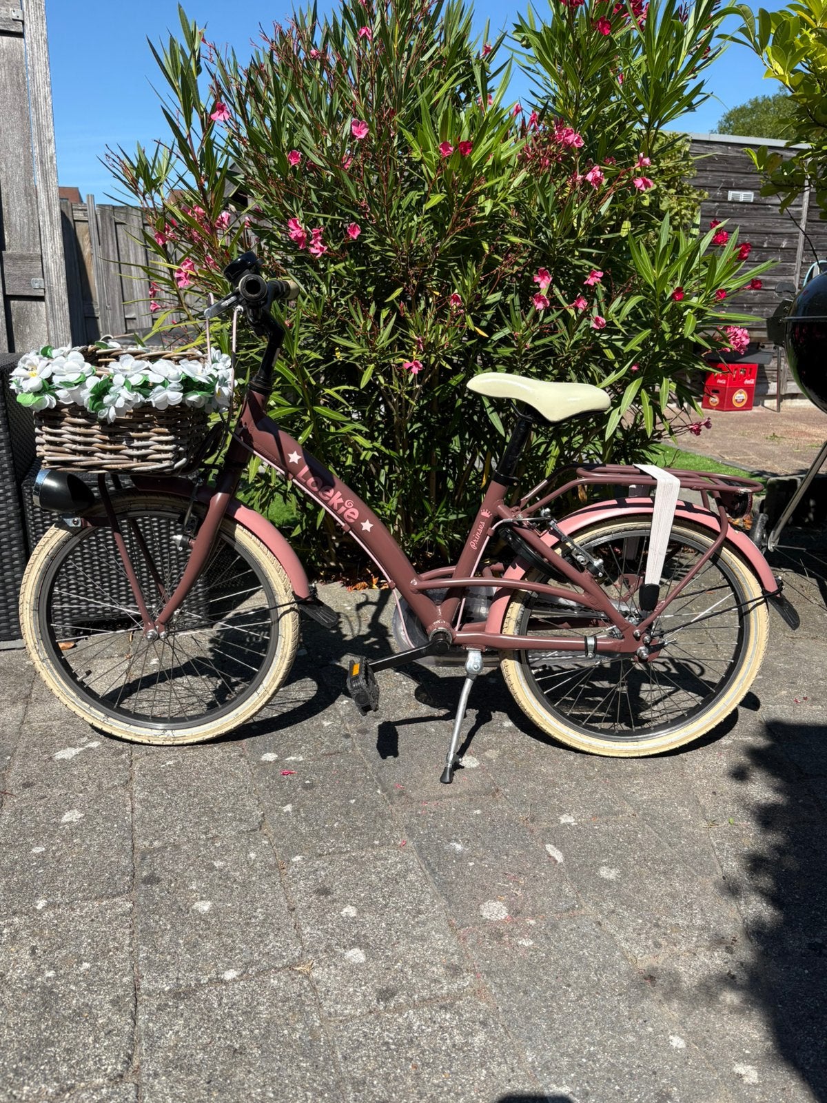Loekie prinses 20” pink, Ophalen, Zo goed als nieuw, 20 inch, Handrem