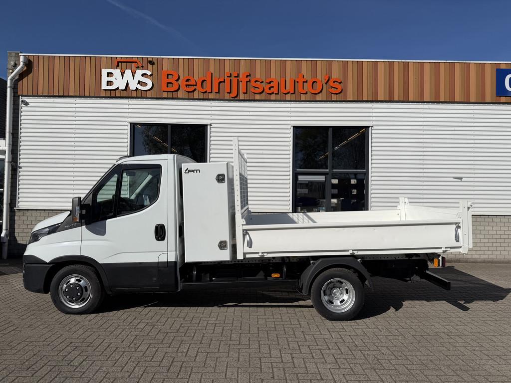 Iveco Daily 35C13 2.3 345 / JPM kipper met kist / dubbelluch, Euro 5, Gebruikt, Huisgarantie, Wit