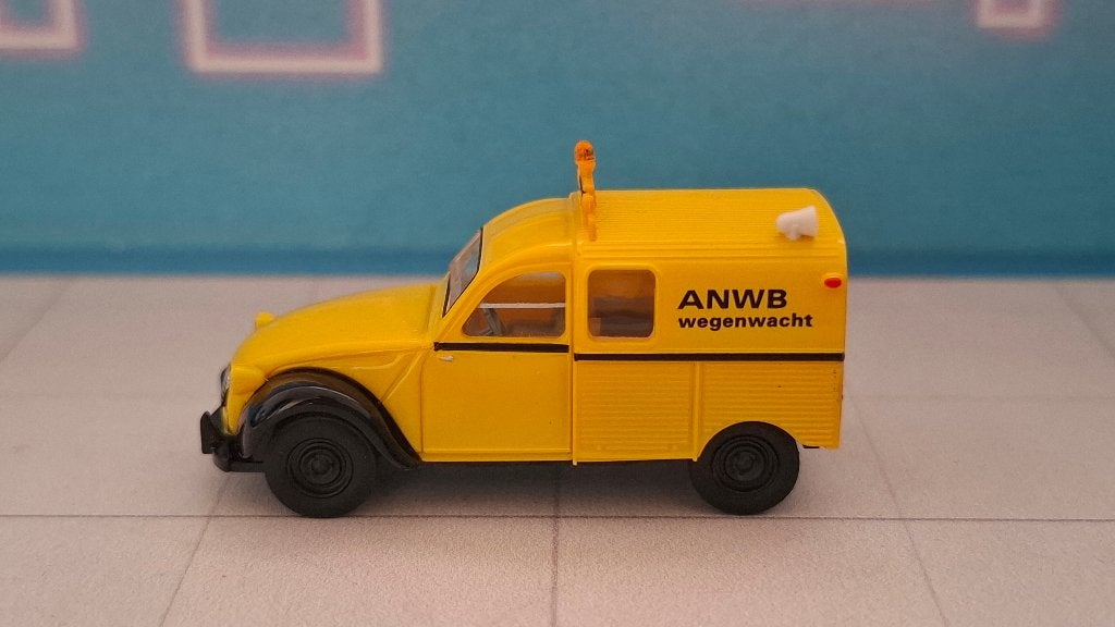 Brekina 1:87 Citroën 2CV AZU ANWB Wegenwacht, Ophalen of Verzenden, Gebruikt, Auto, Brekina