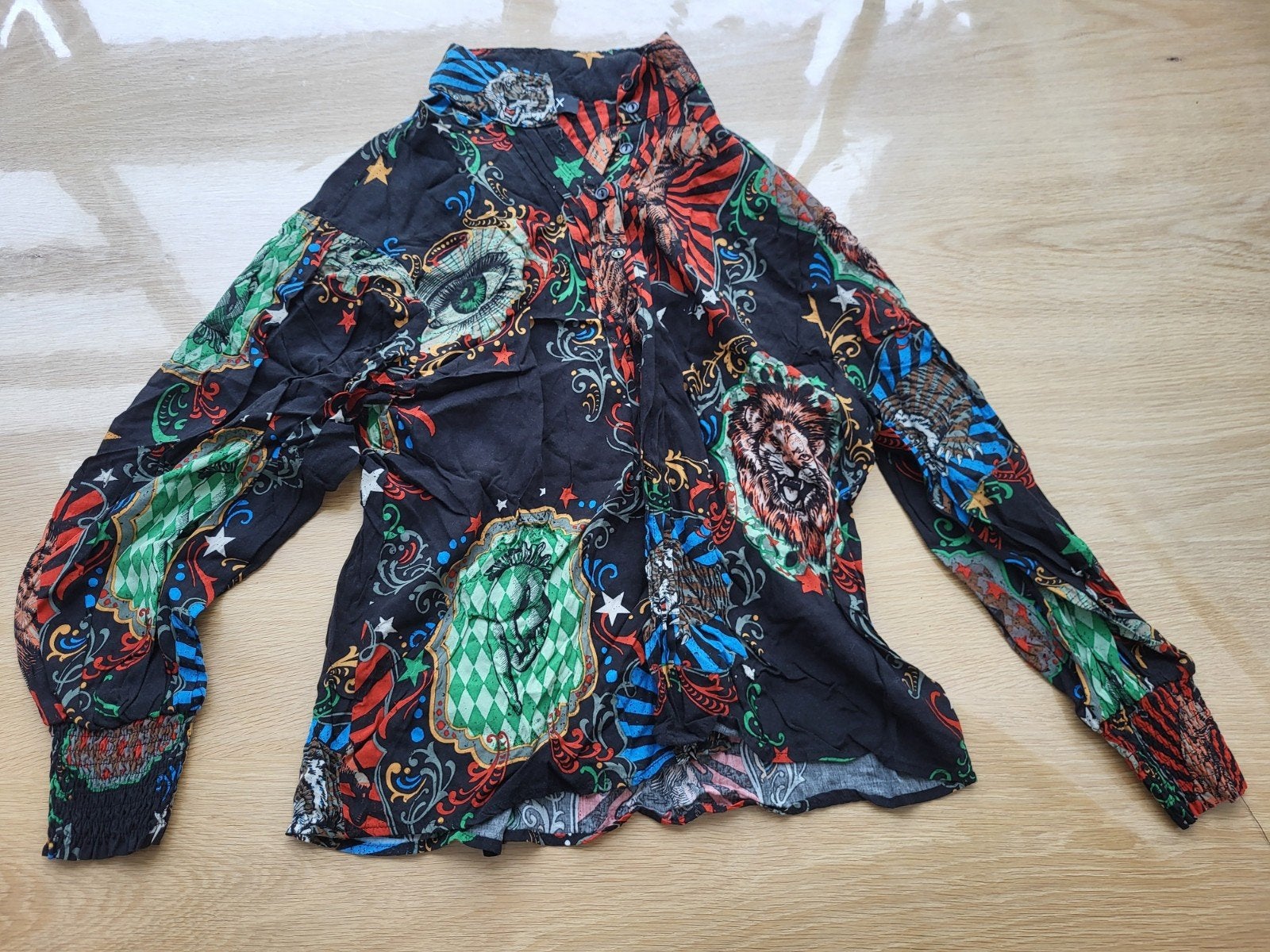 Alix blouse met kleurrijke print - Maat XS, Meerkleurig, Ophalen of Verzenden, Zo goed als nieuw, Alix