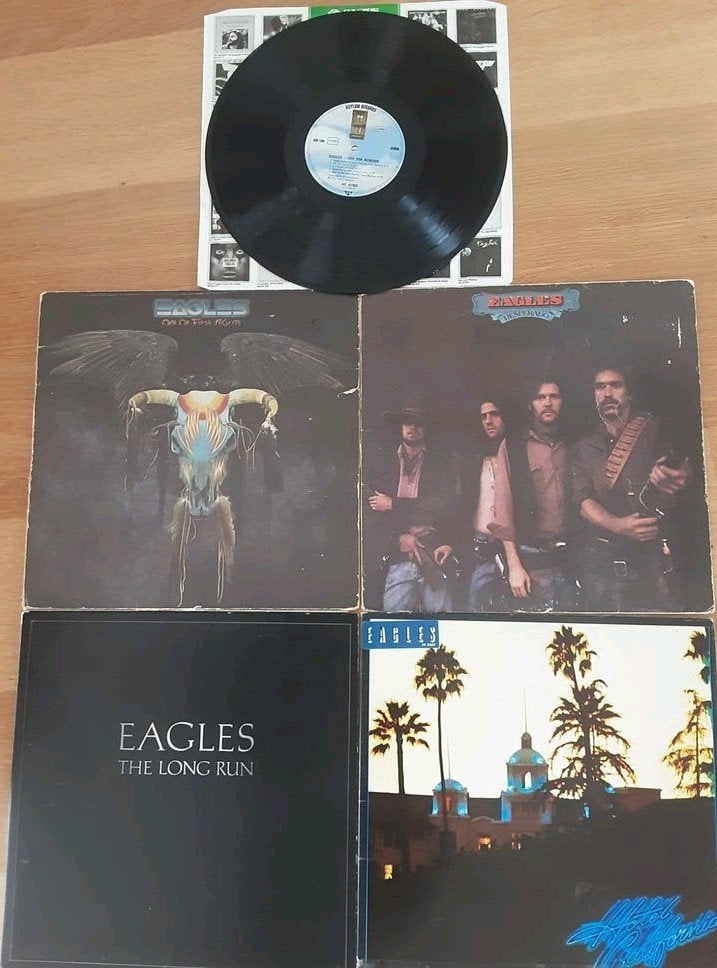 Eagles 5 LP collectie: On the Border, Hotel California, Gebruikt, Originele persing, Ophalen of Verzenden, 1970 - 1979