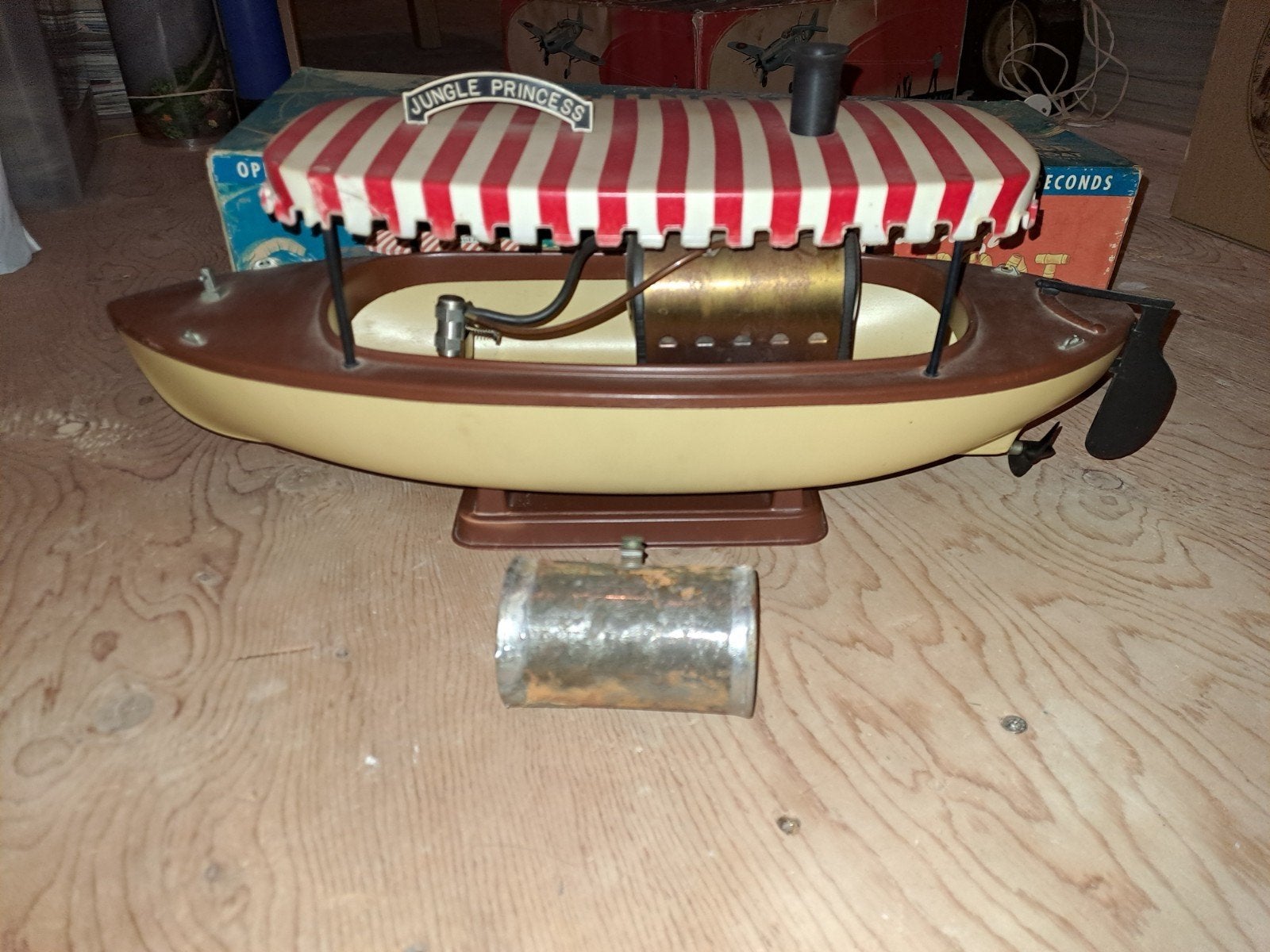 Vintage Atwood Steamcraft Jungle Boat - Stoomboot model, Ophalen